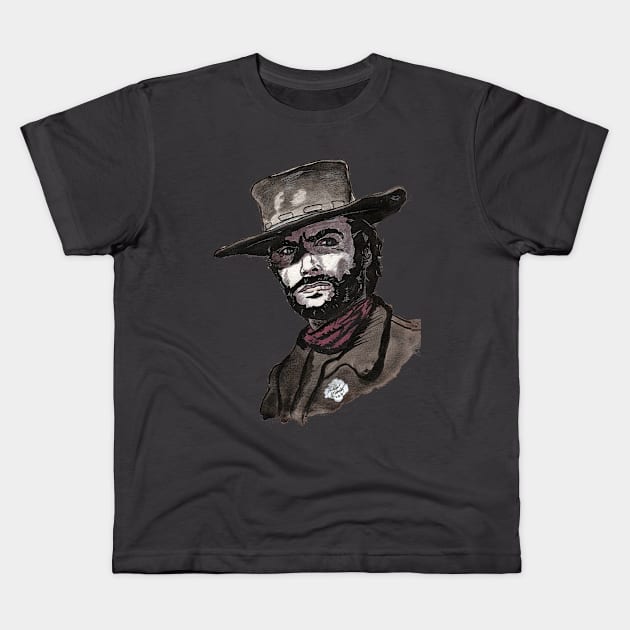 Clint Eastwood Kids T-Shirt by BladeAvenger